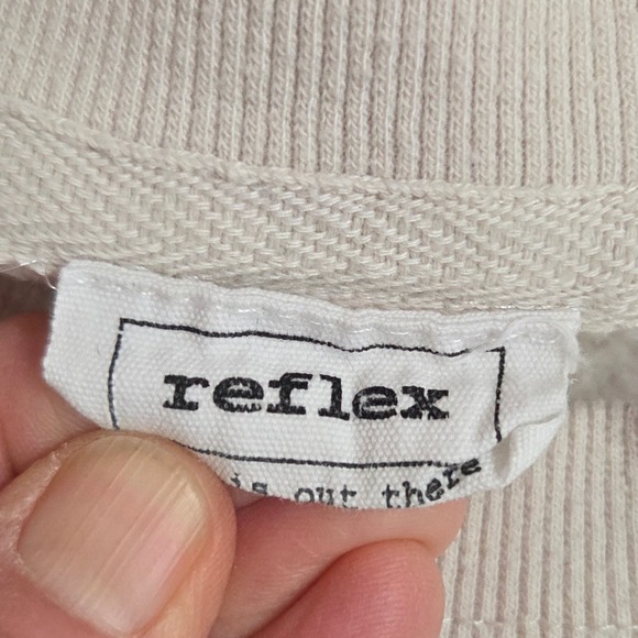 Reflex California Crewneck Sweatshirt‎ Cream Maroon College Style Size M - Picture 3 of 9